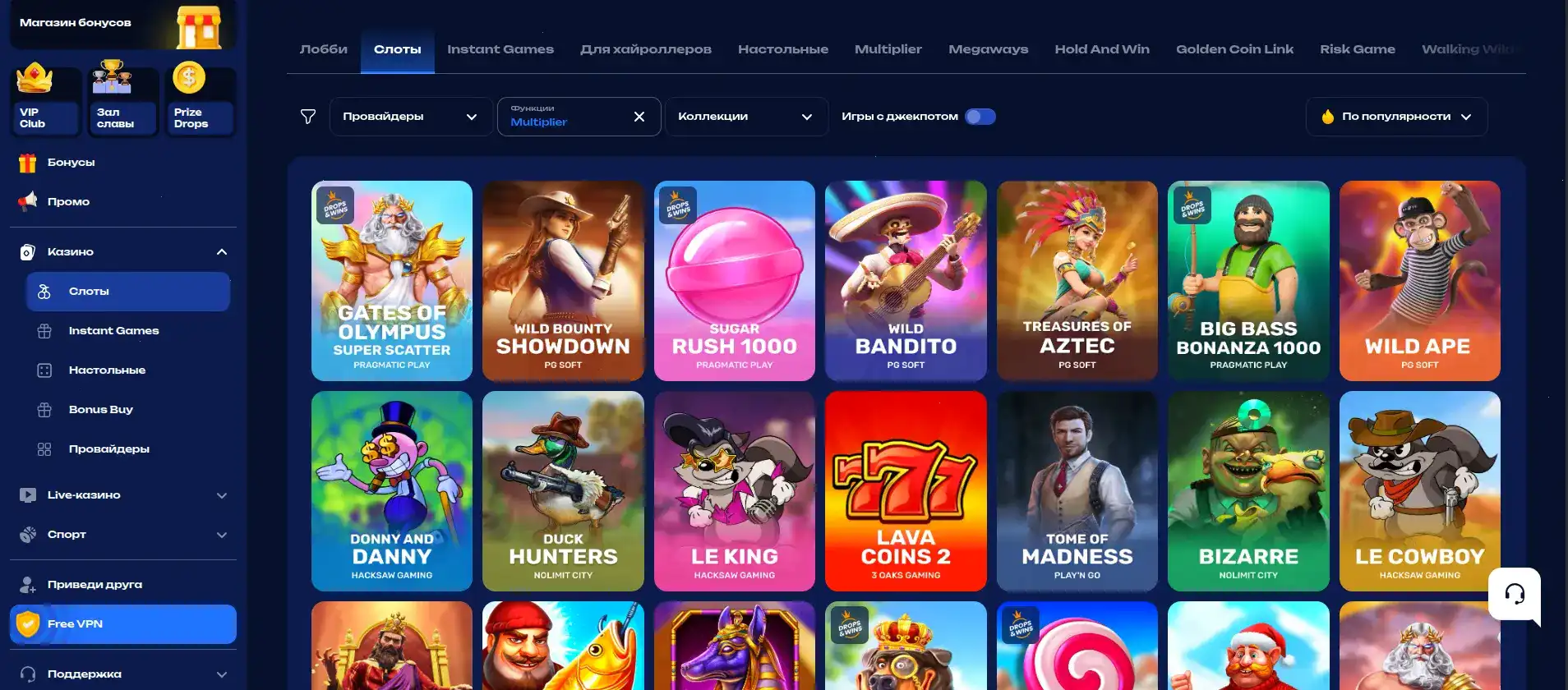 Игровой интерфейс казино Тейкер на компьютере и телефоне